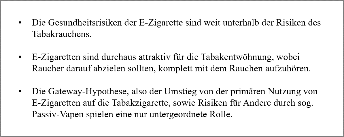 So denkt ein renommierter Lungenfacharzt ber die E-Zigarette